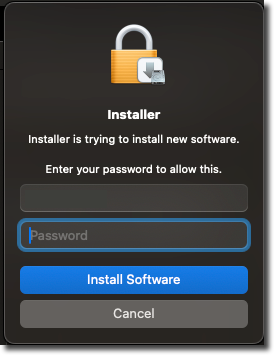 Click Install Software