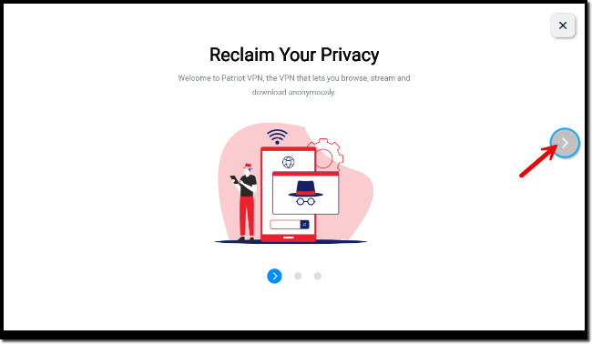 Click through the introduction screens