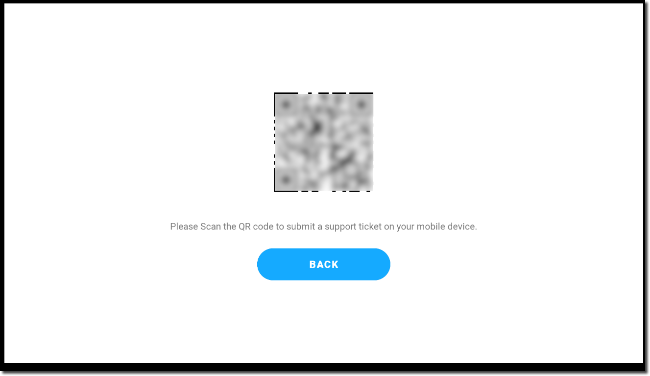 Scan QR to connect to support