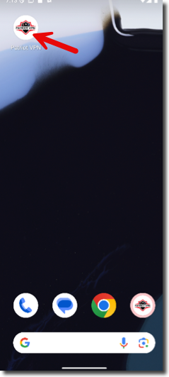 Click the Patriot VPN icon to open